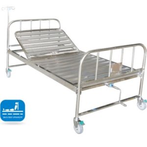 MK-T1 1 Function Manual Hospital Bed(Stainless Steel)