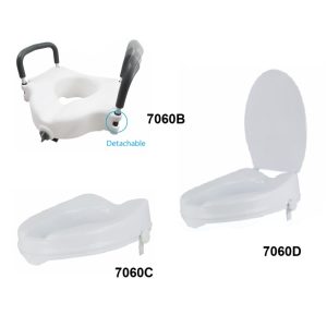 7060B/C/D Raised Toilet Seat