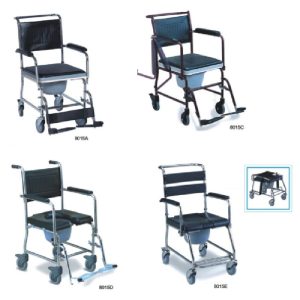 8015A/C/D/E Euro-style Commode Wheelchair