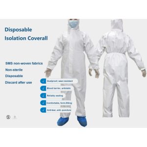 L, XL Disposable Isolation Coverall