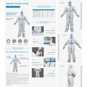 L, XL Disposable Protective Coverall