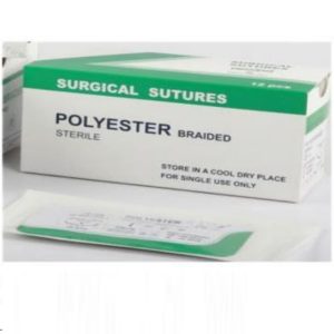 (PB) POLYESTER BRAIDED NON-ABSORBABLE SURGICAL SUTURES